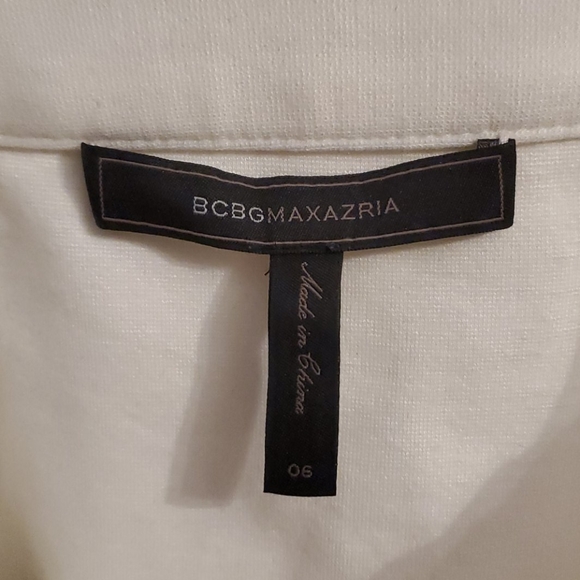 BcBg Black Label white pencil skirt sz 06 - Picture 5 of 7